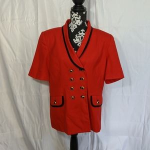 Vintage oversized red blazer